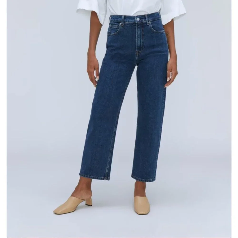 Everlane The Way-High Jeans in Vintage Indigo 33 Womens Denim Pants - Picture 13 of 13